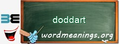 WordMeaning blackboard for doddart